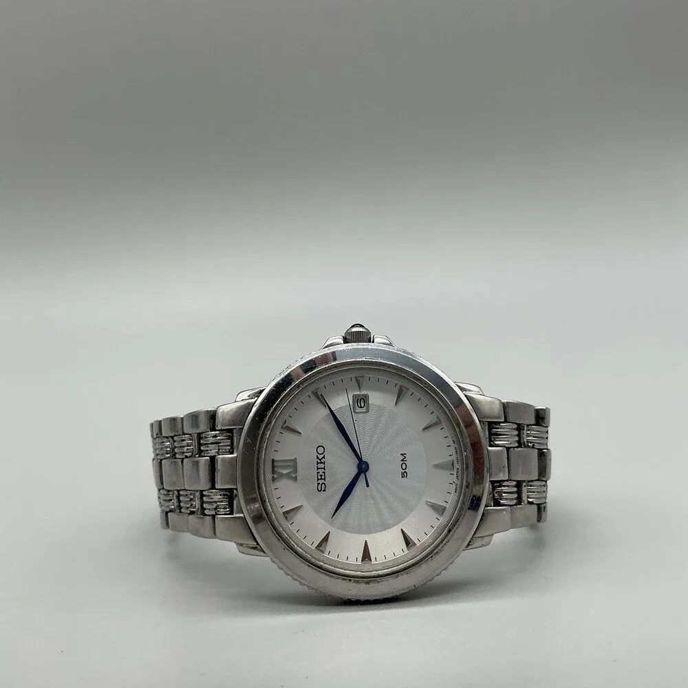 Seiko Le Grand Sport 7N32-0CHO Mens Watch 36mm Stainless Date New Battery 7